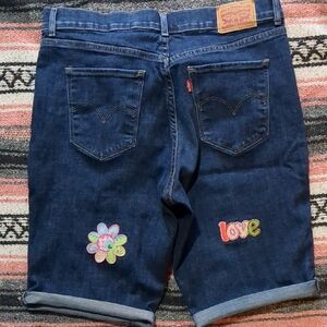 Levi's Denim Shorts with Patches